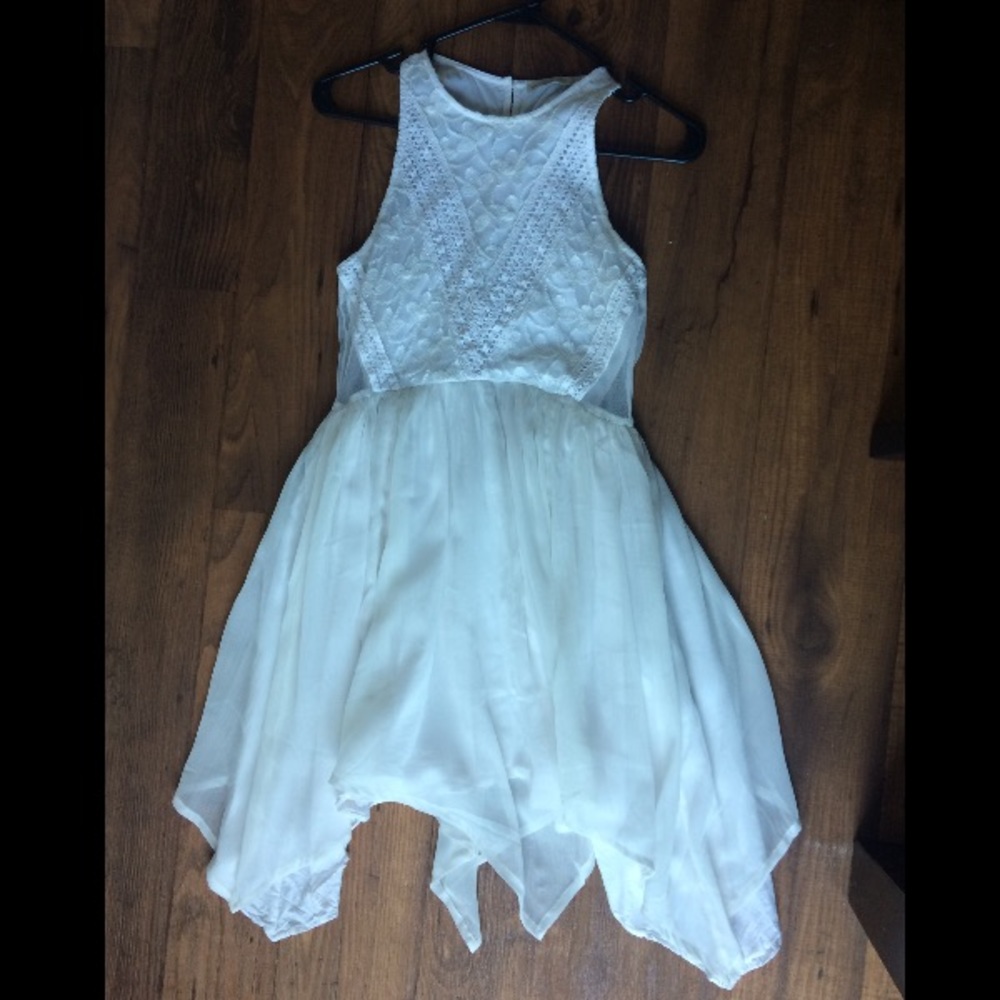 Abercrombie and Fitch white flowy dress